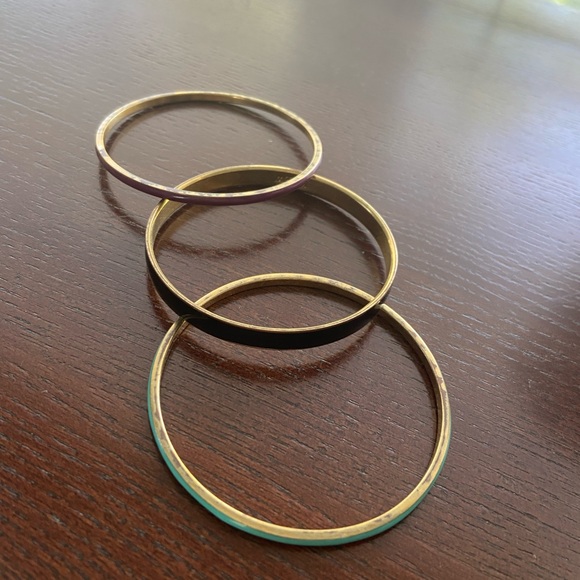JCrew enamel bangle bracelets .. assoc size and color - Picture 2 of 3